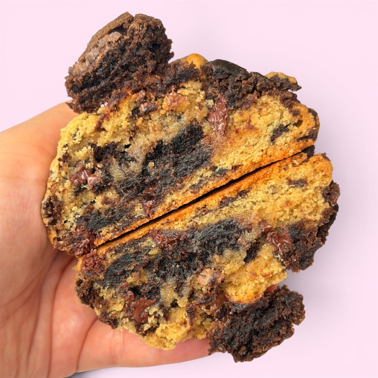 NY Style Brookie Stuffed Brownie Cookie