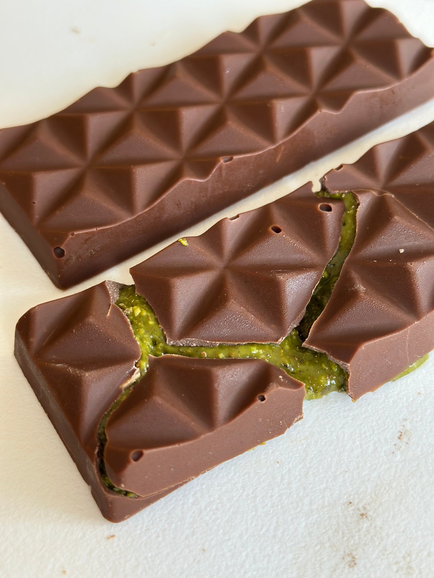 100% Pistachio Butter Chocolate Bar, Dubai Chocolate