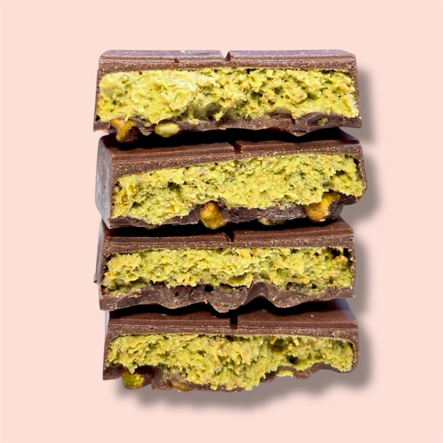 DELUXE Milk Dubai Chocolate Bar Whole Pistachio Base