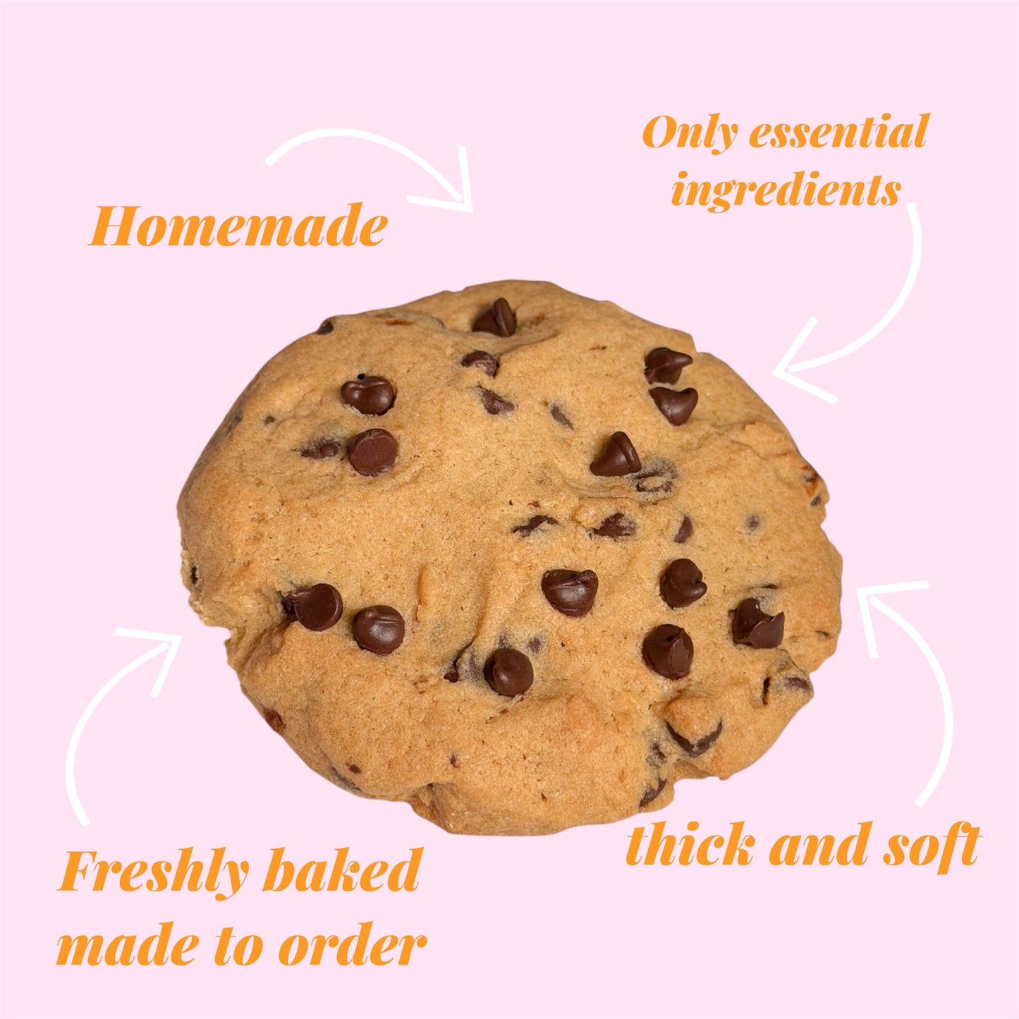 Fresh Baked Chocolate Chip Cookies – 6 Pack
