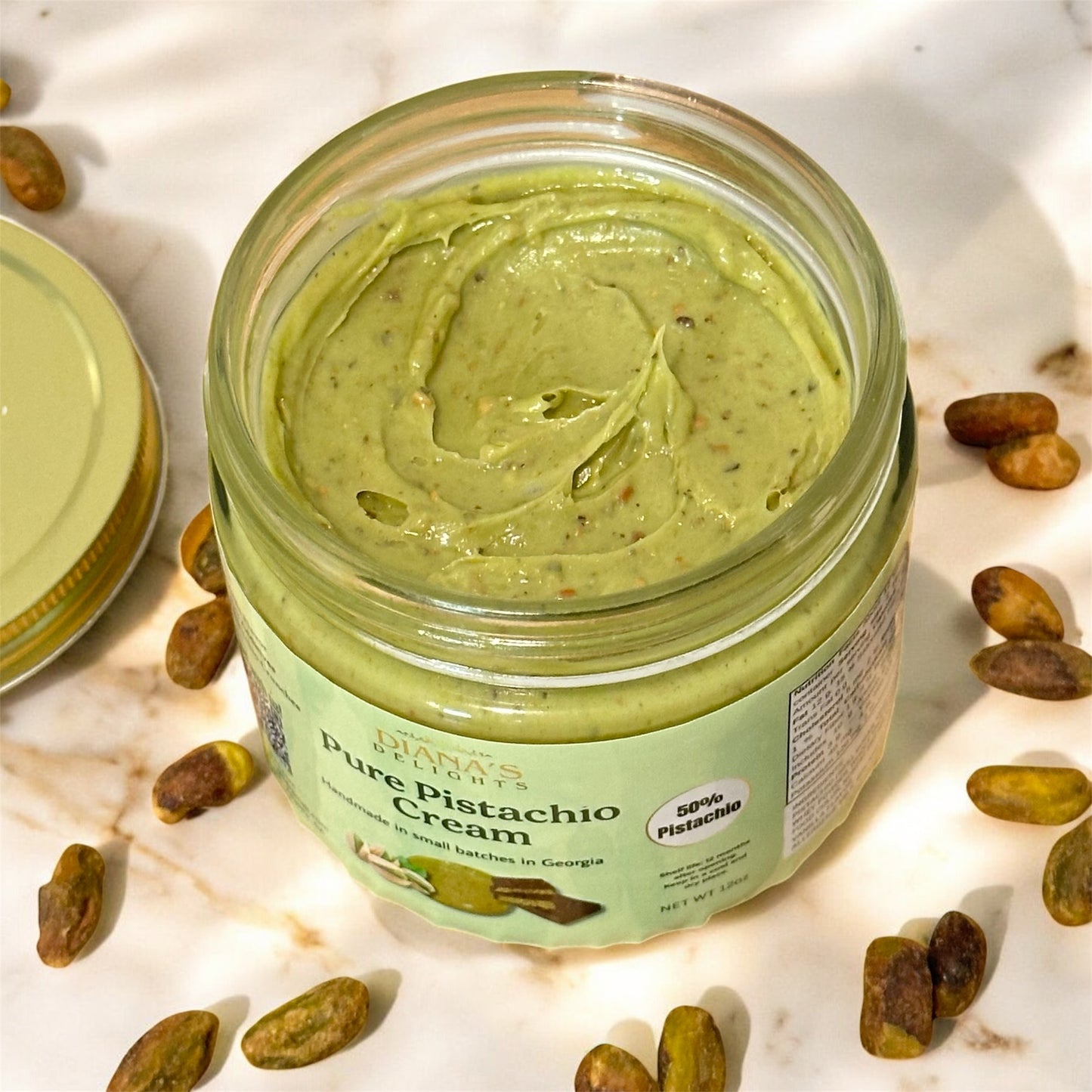 PISTACHIO CREAM, 50% pistachio, Dubai chocolate pistachio cream