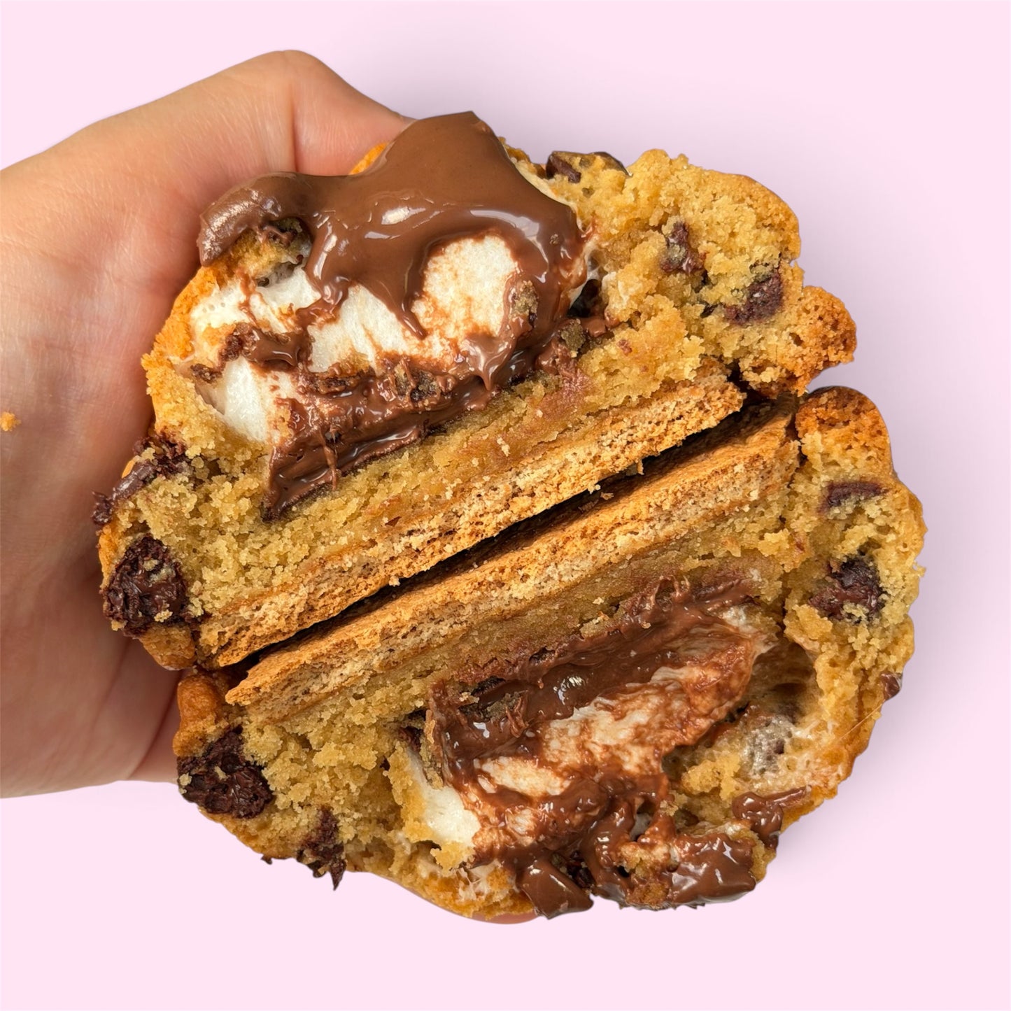 S’mores NY Style Stuffed Cookie