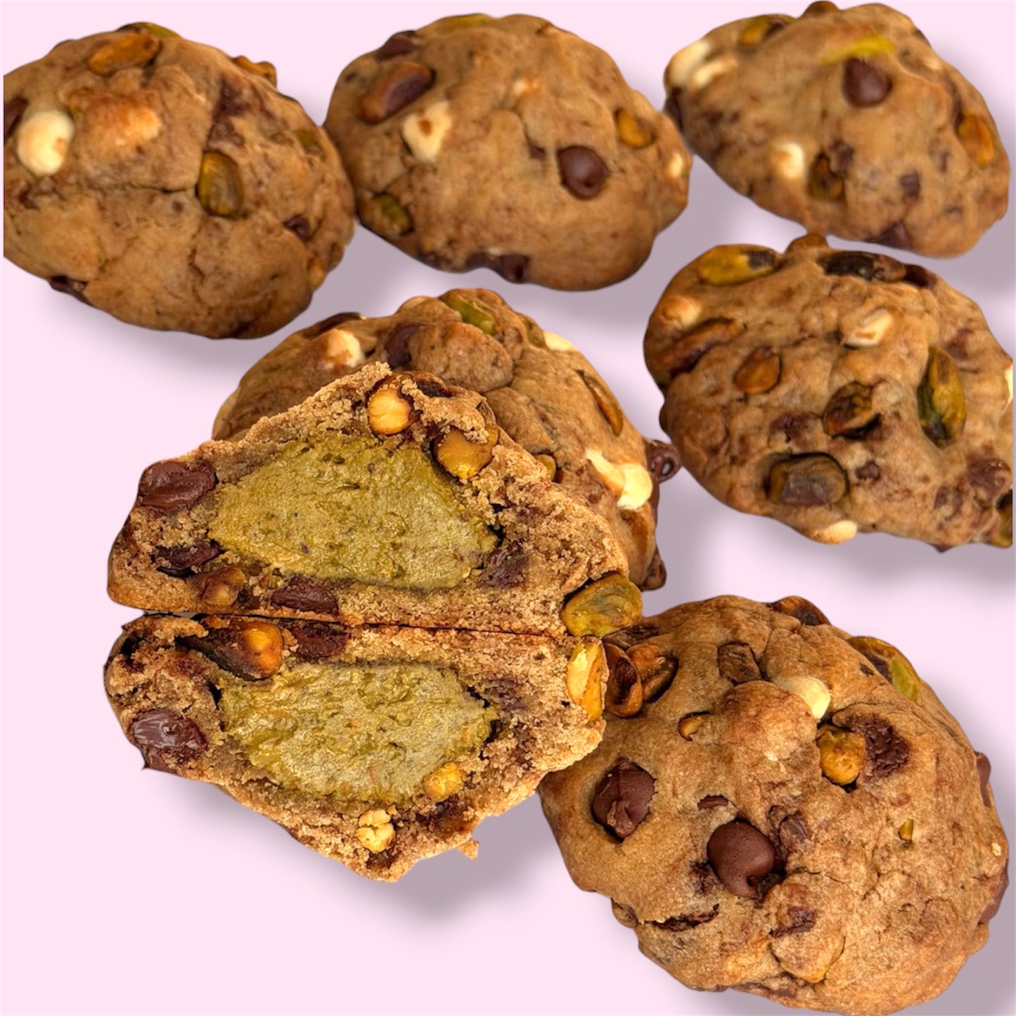 Pistachio Cream Stuffed Cookie