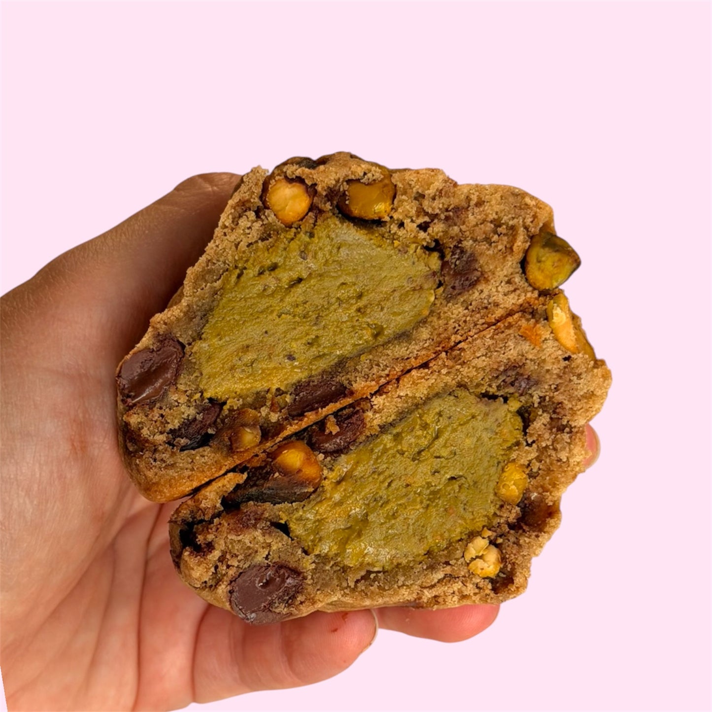 Pistachio Cream Stuffed Cookie