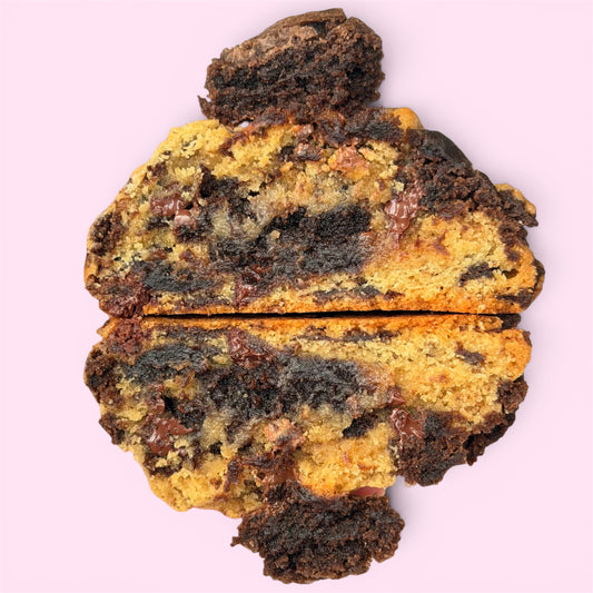 NY Style Brookie Stuffed Brownie Cookie