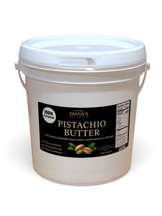 9 lb Bare Pistachio Butter - 100% California Pistachio in 1 gallons bucket.