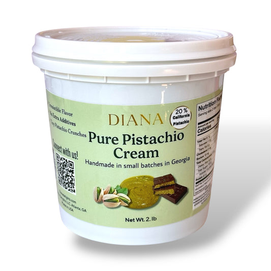 2 lb PISTACHIO CREAM, 20% pistachio, Dubai chocolate pistachio cream