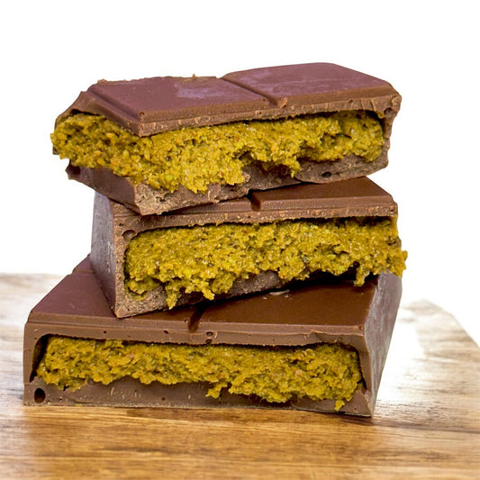 100% Pistachio Butter Chocolate Bar, Original size Dubai Chocolate