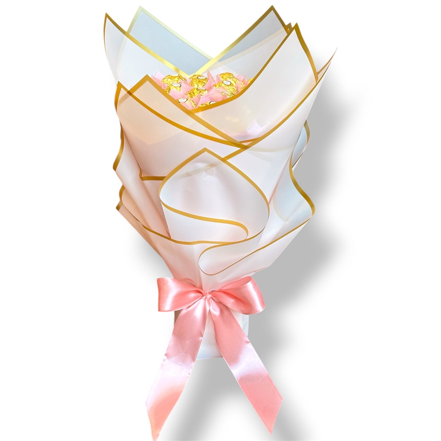 Ferrero Rocher Pink Bouquet. Elegant Bouquet. Chocolate Bouquet.