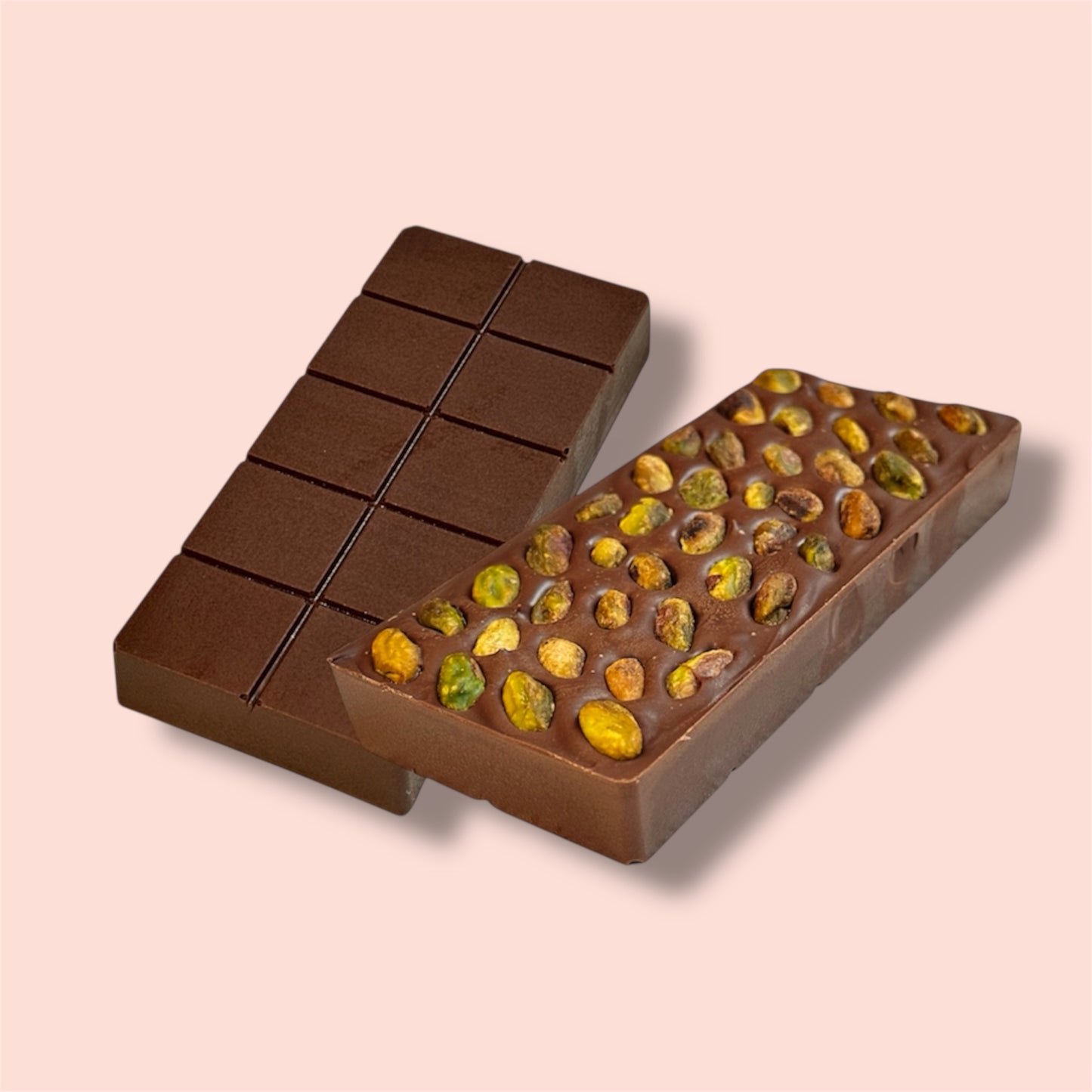 DELUXE Milk Dubai Chocolate Bar Whole Pistachio Base