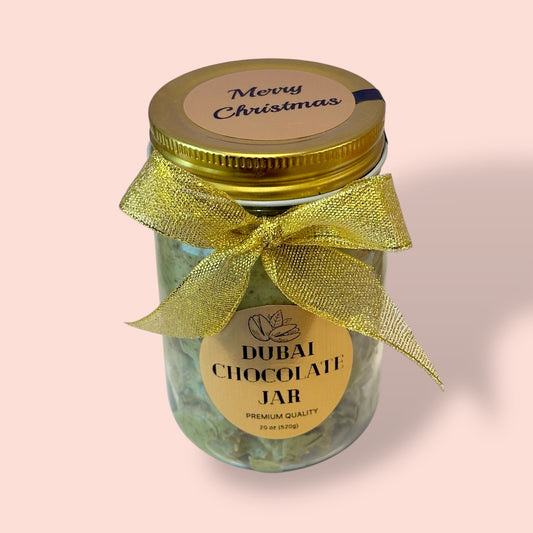 Dark Dubai Chocolate in a Glass Jar