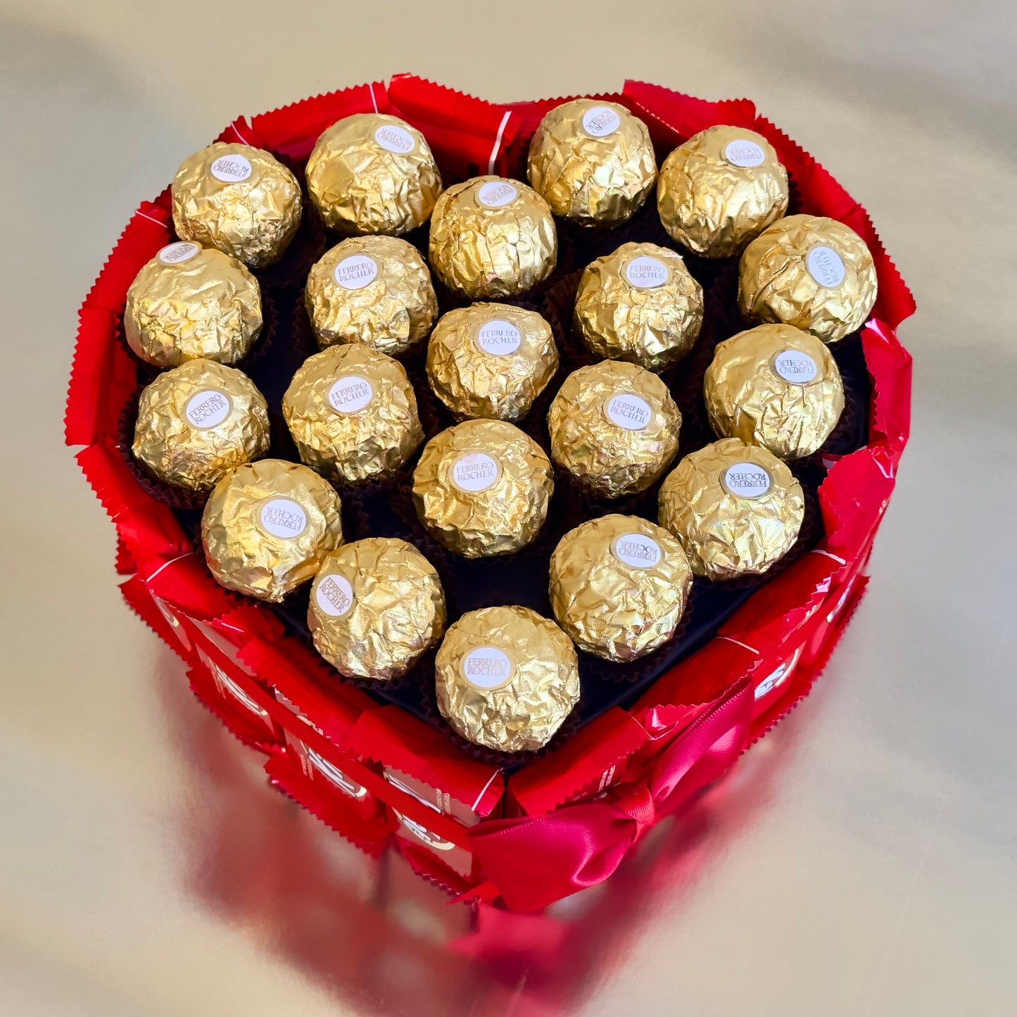 Luxury Heart Shaped Chocolate Giftbox Kitkat Ferrero Rocher Giftbox Candy box Valentines day giftbox anniversary giftbox gift for her
