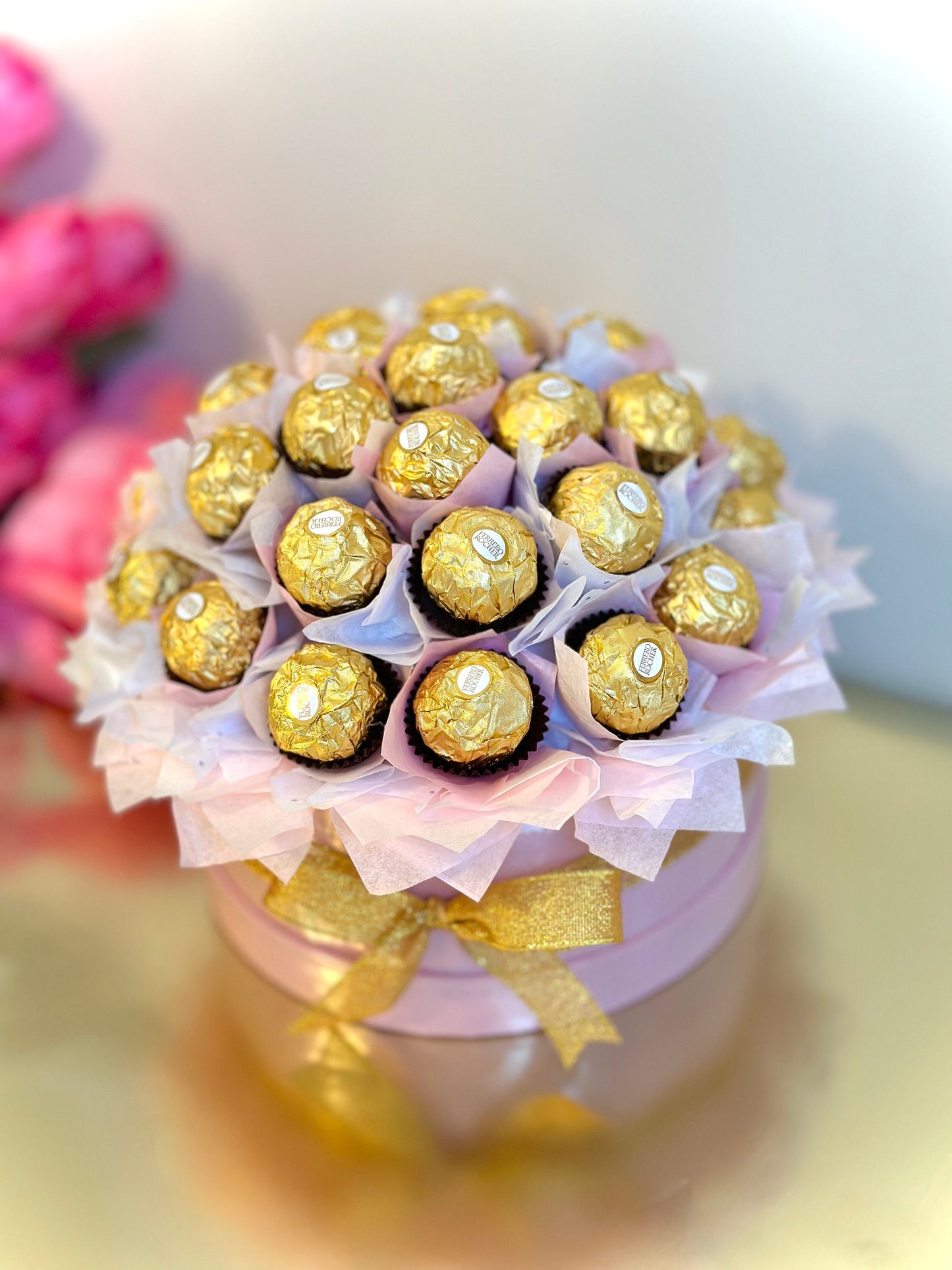 Ferrero Rocher Bouquet Box. Mother’s Day Bouquet. Chocolate Bouquet. Box Bouquet. Luxury Gift. Birthday gift. Anniversary gift