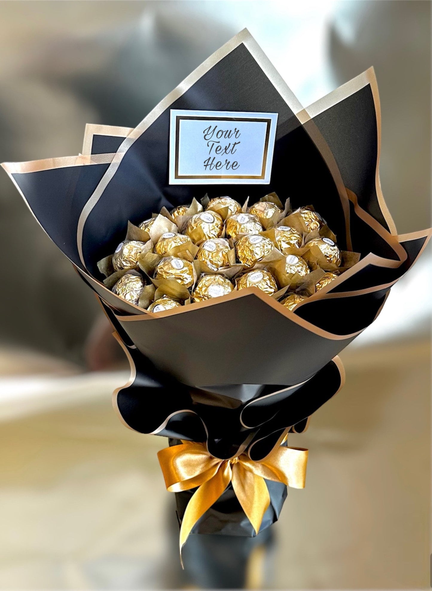 Ferrero Elegant Bouquet. Chocolate Bouquet Gift, Welcome Gift, Get Well Gift, Thank You Gift, Ferrero Rocher Bouquet, Gift for him or her