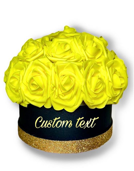 Personalized Rose Box, Anniversary gift, Centerpiece, Home Decor, Roses Box, Gift for Her,  Valentines Gift, Giftbox with rose,