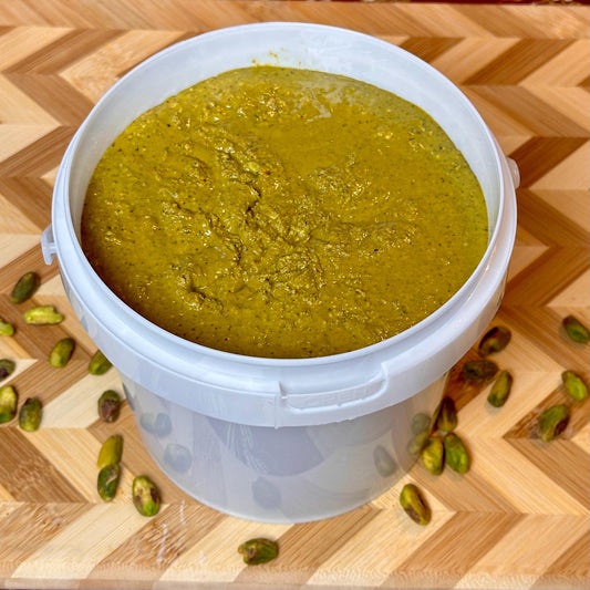 2 lb Bare Pistachio Butter - 100% California Pistachio in 1 quart bucket.